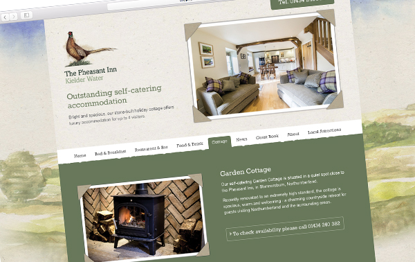 Pheasant Inn Northumberland new website