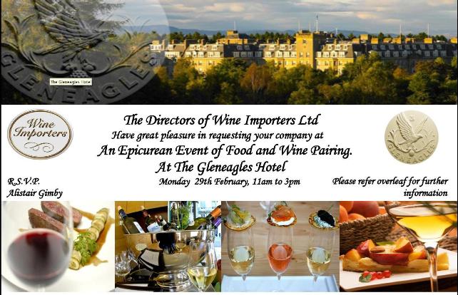 Epicurean event at Gleneagles 